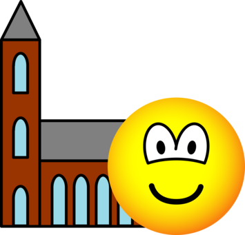 Kerk gaande emoticon